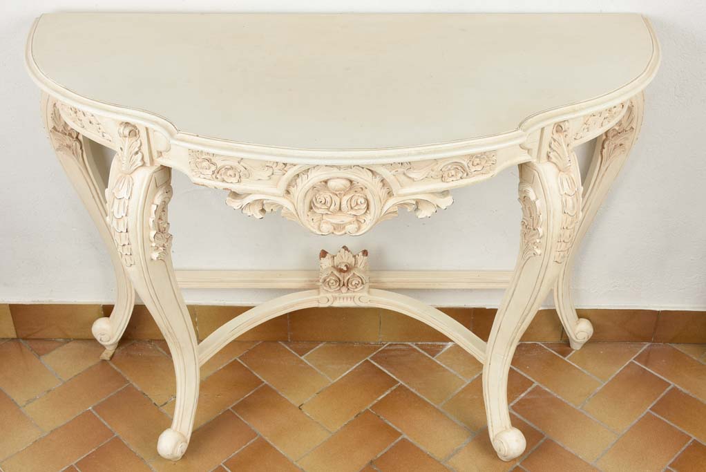 Louis XV style console w/ mirror