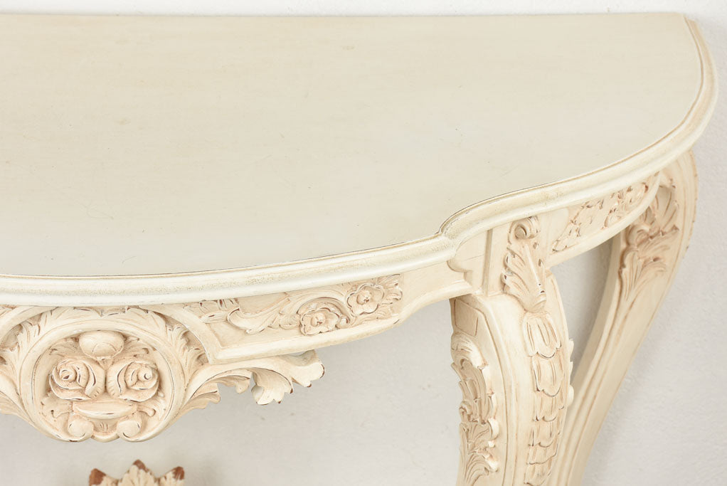 Louis XV style console w/ mirror
