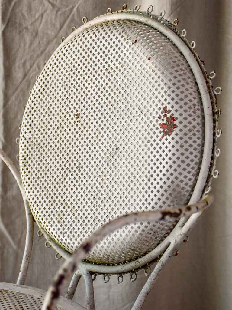 Pair of mid-century French garden armchairs
