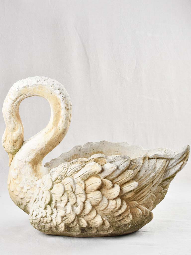 French garden swan planter - large