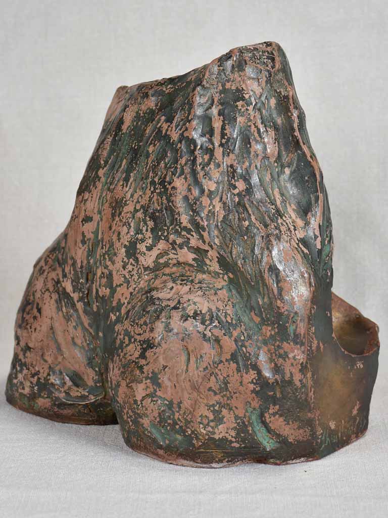 Mid-century erotic sculpture signed L'huillier