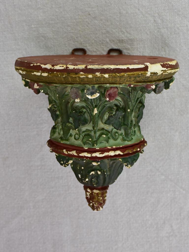 Pair of late 19th century French wall display shelves / pedestals 6¼"