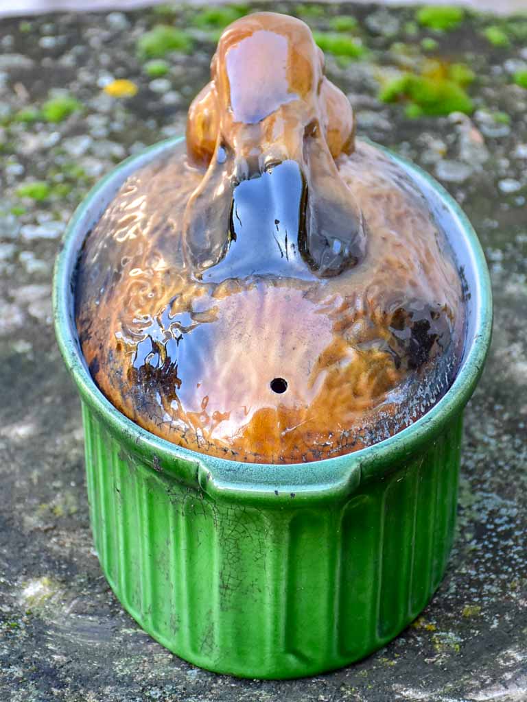 1930's French tureen in the shape of a rabbit