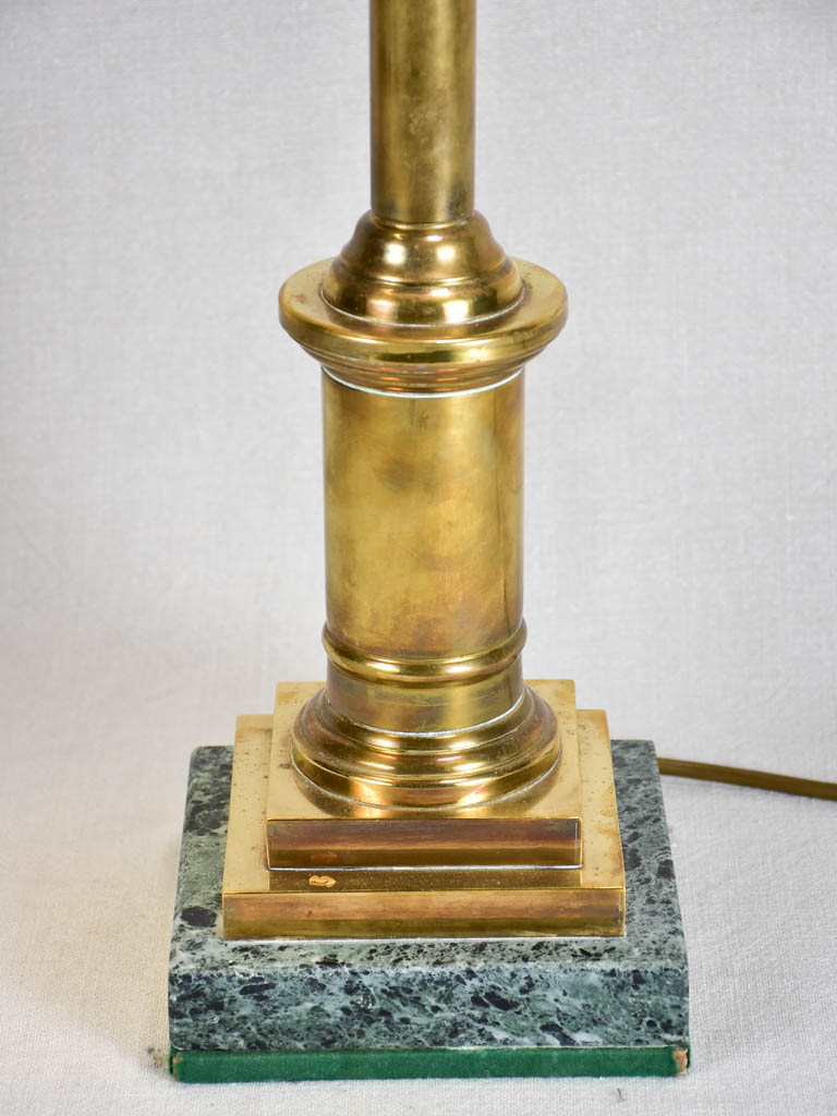 Superb vintage French lamp with original shade 26¾"