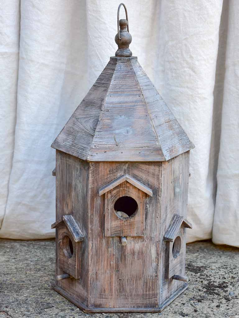 Artisan made wooden bird house
