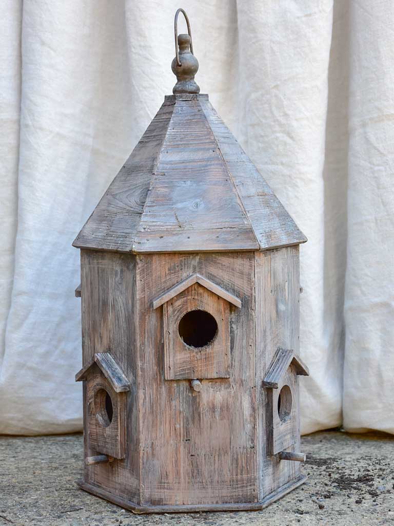 Artisan made wooden bird house