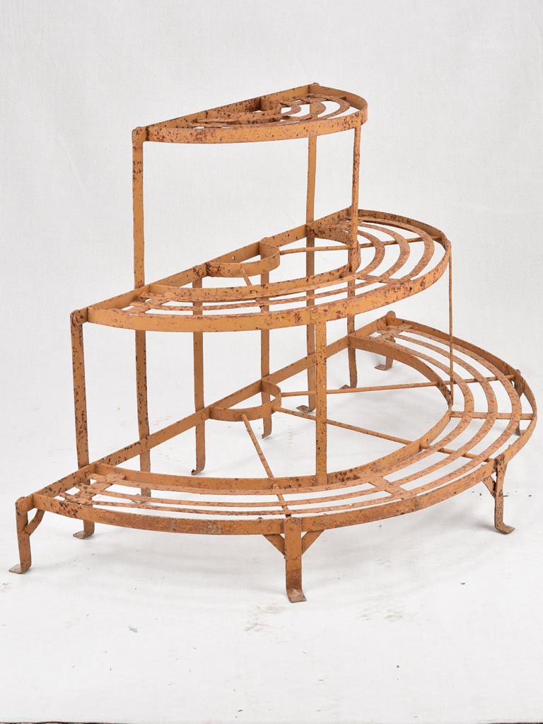 round plant rack Semi circular three-tier plant stand