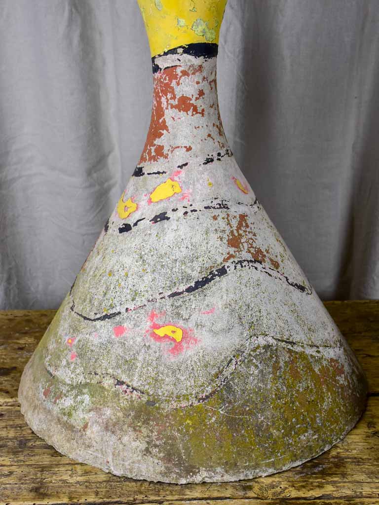 Three painted Willy Guhl Diablo spindle garden planters