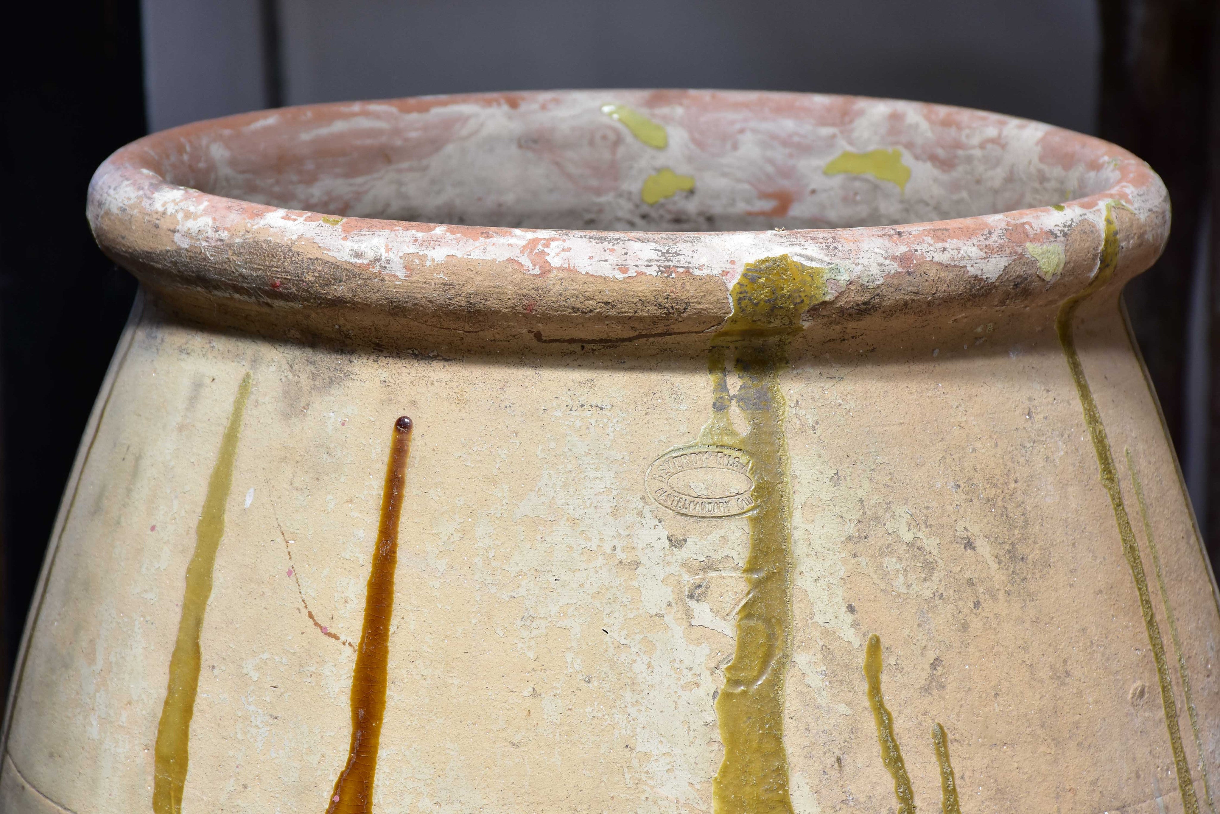 Late 19th century French grain pot from Castelnaudary
