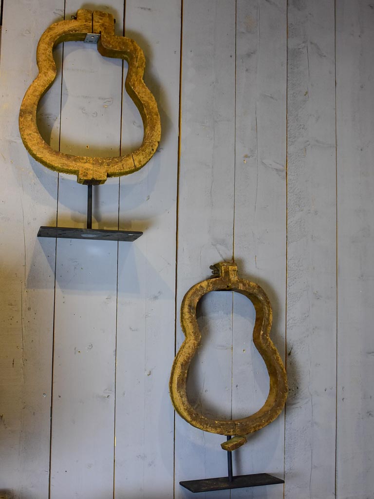 Rare set of ten antique French guitar molds