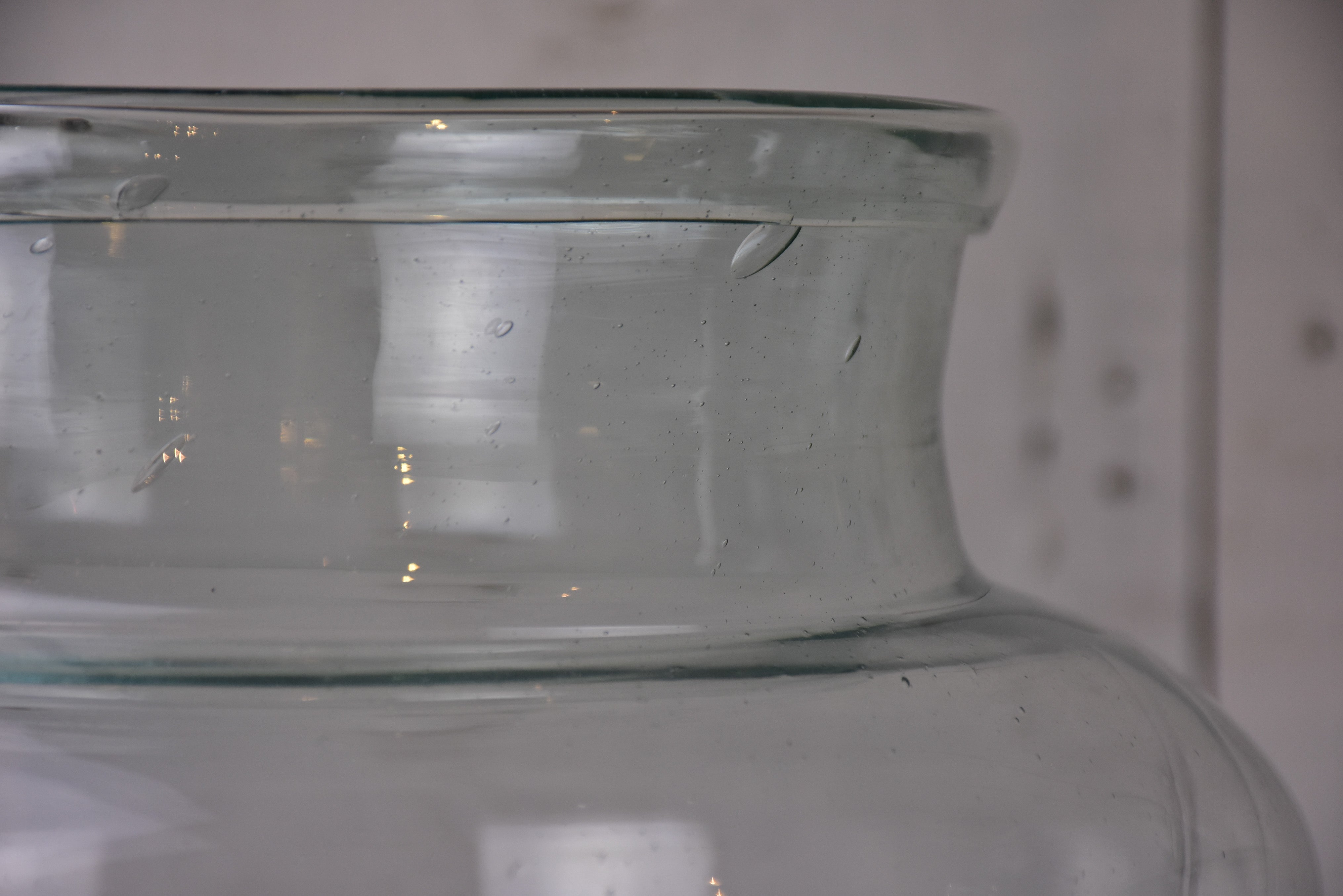 Pair of extra-large Bohemian glass jars / vases