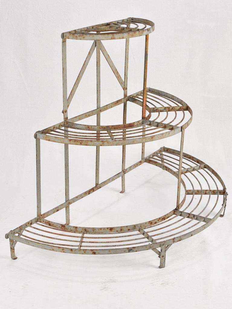 Three-tier plant stand - wrought iron