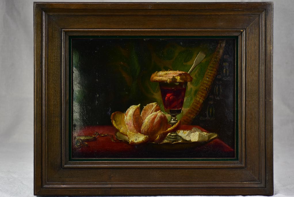 Nineteenth Century still life painting by Sebastian Dollar 18½" x 15"