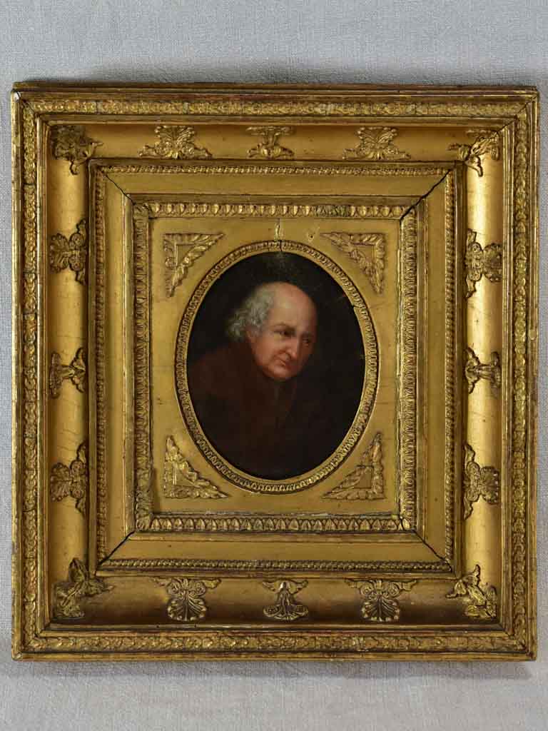 Oval portrait of physicist Jean-Antoine Nollet (1700-1770) 13" x 13¾"