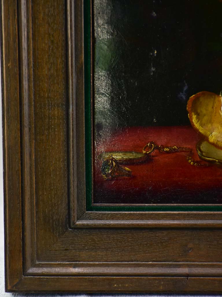 Nineteenth Century still life painting by Sebastian Dollar 18½" x 15"