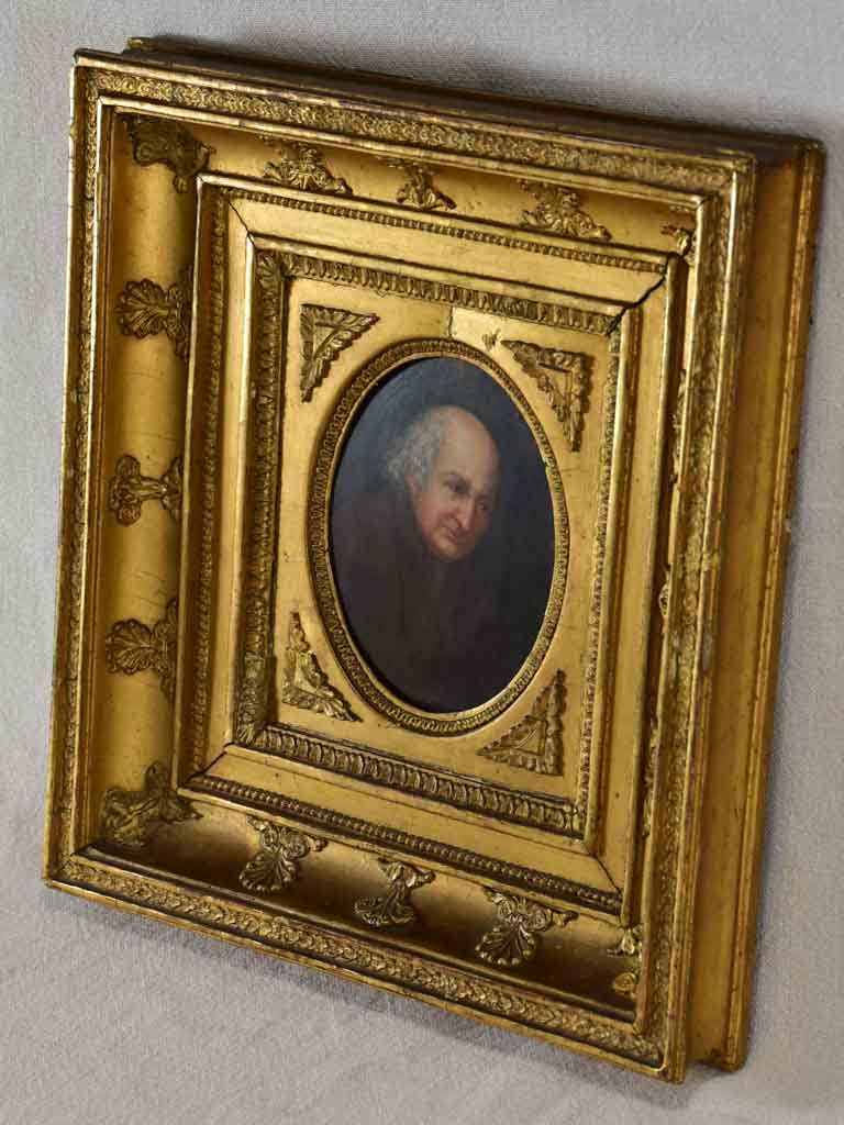 Oval portrait of physicist Jean-Antoine Nollet (1700-1770) 13" x 13¾"