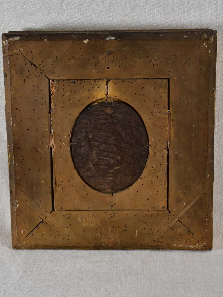 Oval portrait of physicist Jean-Antoine Nollet (1700-1770) 13" x 13¾"