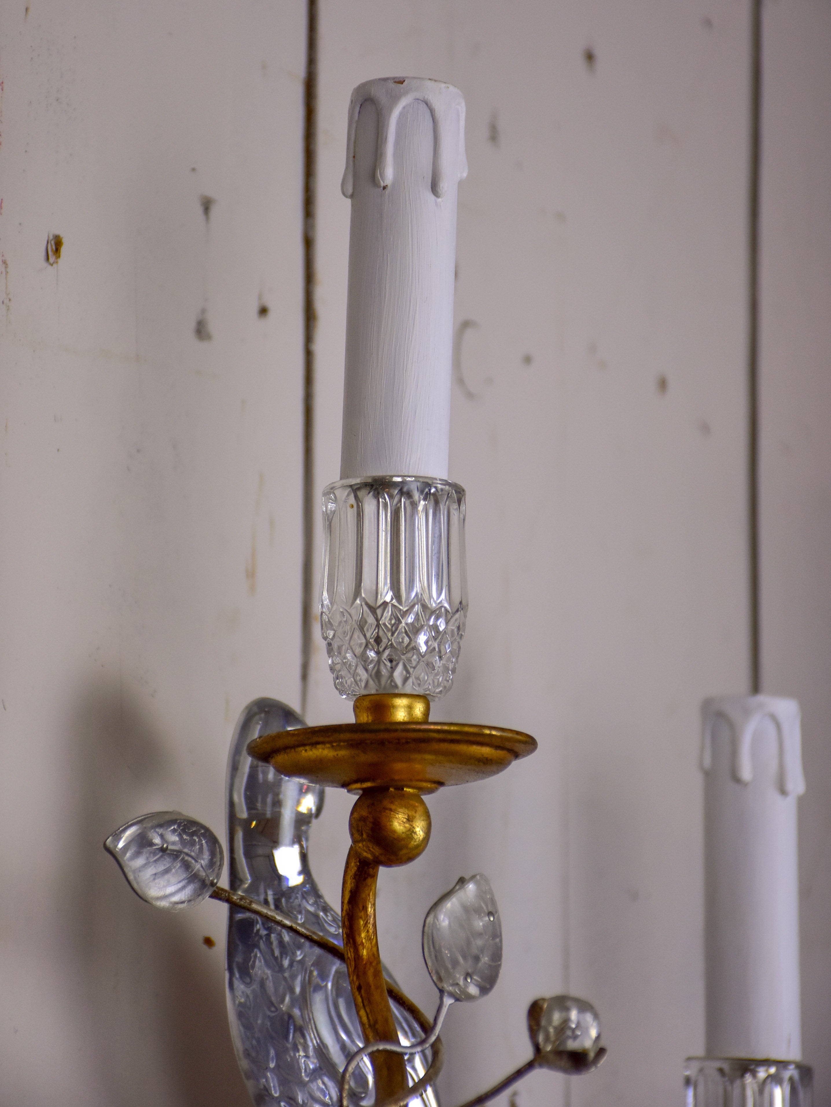 Pair of Parrot wall sconces in the style of Maison Baguès