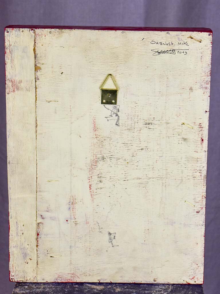 Artisan made artwork paper montage 10¾" x 13½"