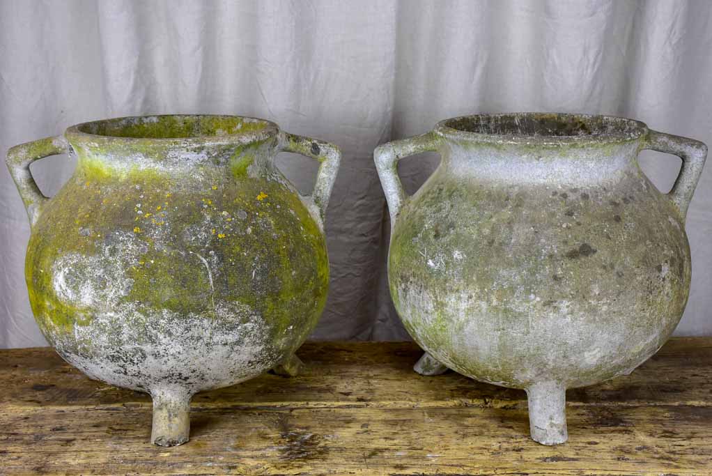 Pair of mid century garden planters