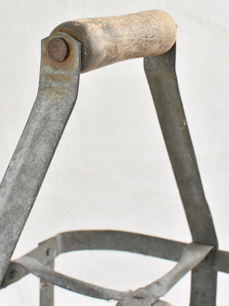 Antique French bottle carrier