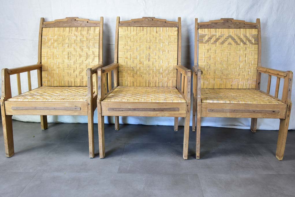 Pair of 1940's Colonial armchairs