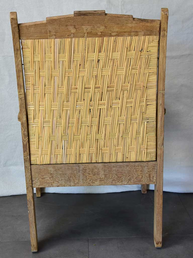 Set of four 1940's Colonial armchairs