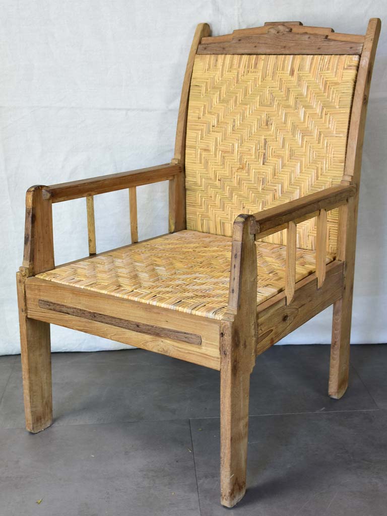 Set of four 1940's Colonial armchairs