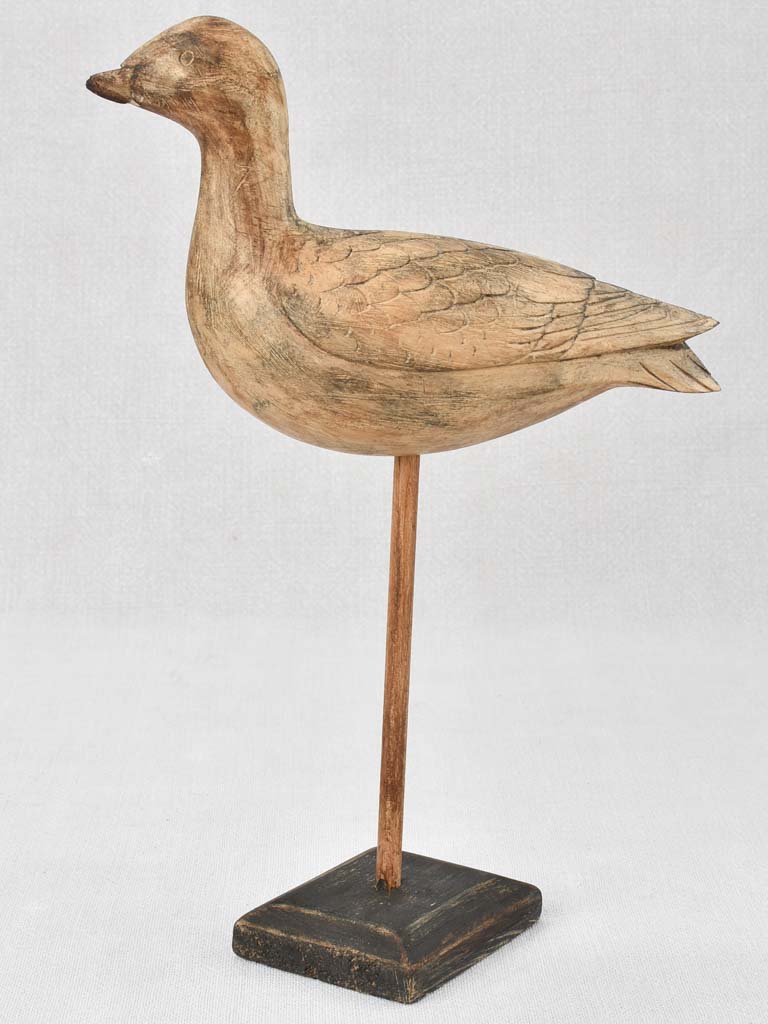 Collection of 5 wooden bird sculptures