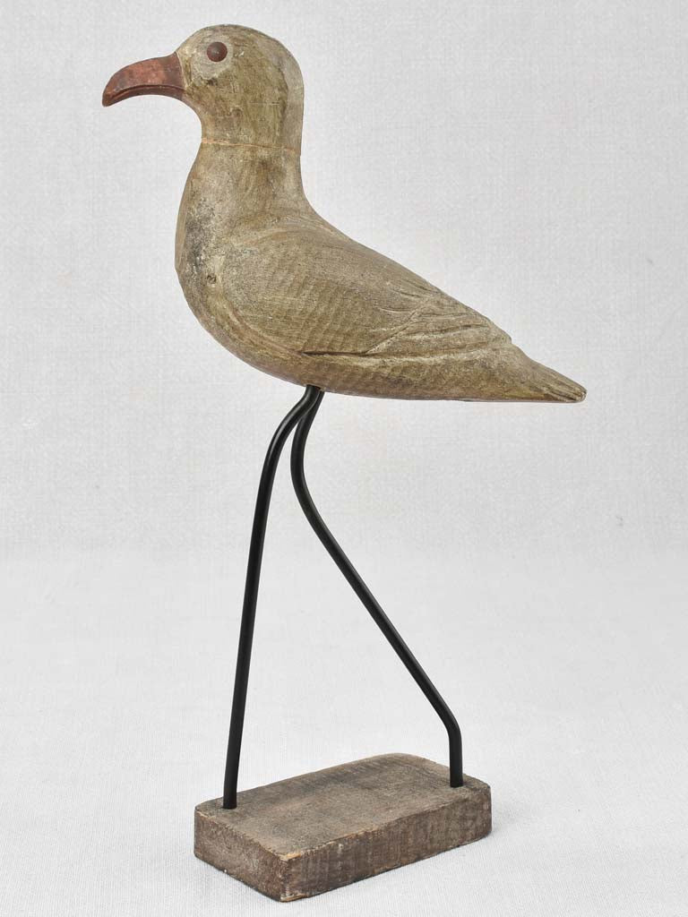 Collection of 5 wooden bird sculptures