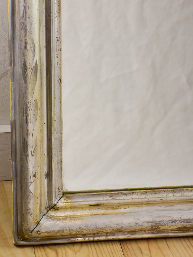 Silver Louis Philippe mirror from the 19th century