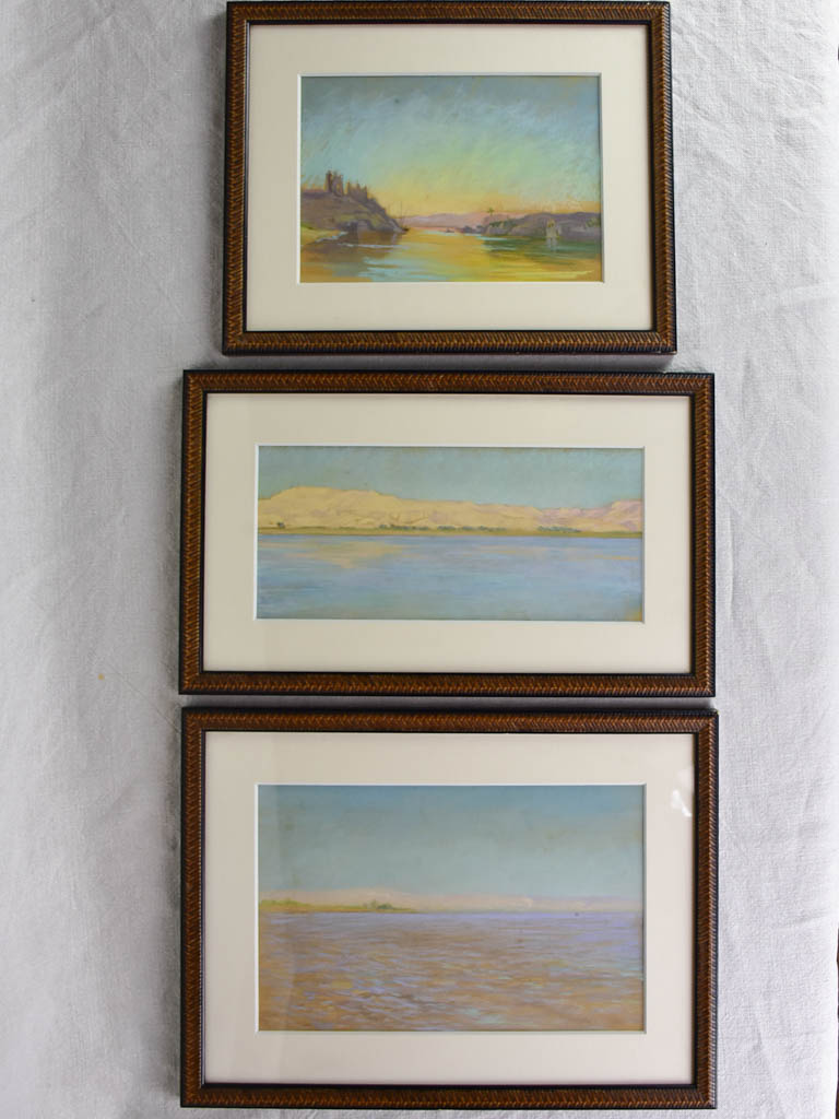 Early Twentieth-Century Orientalist Pastel Artwork