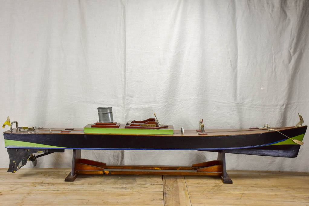 Large early 20th Century motor boat - American 65¾"