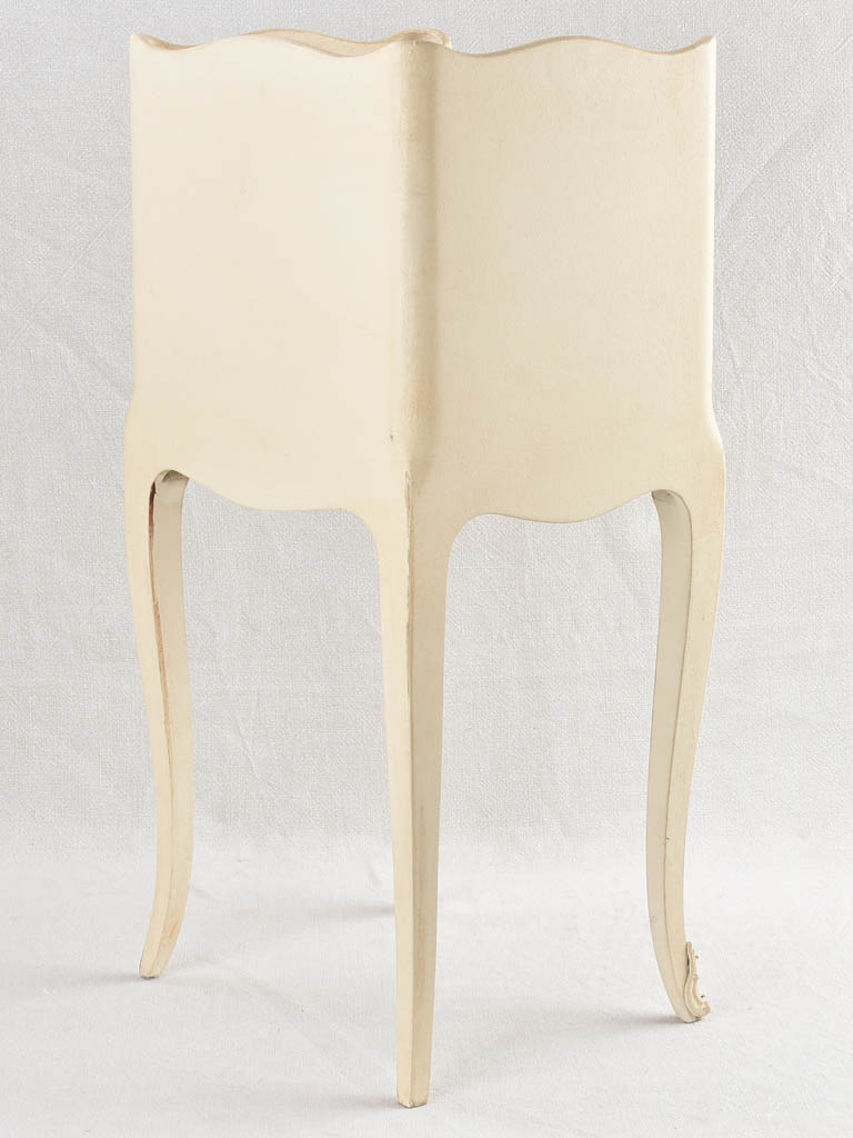 Pair of vintage nightstands with white patina