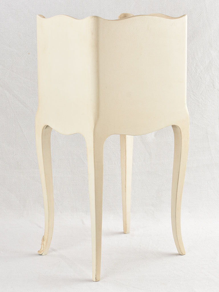 Pair of vintage nightstands with white patina