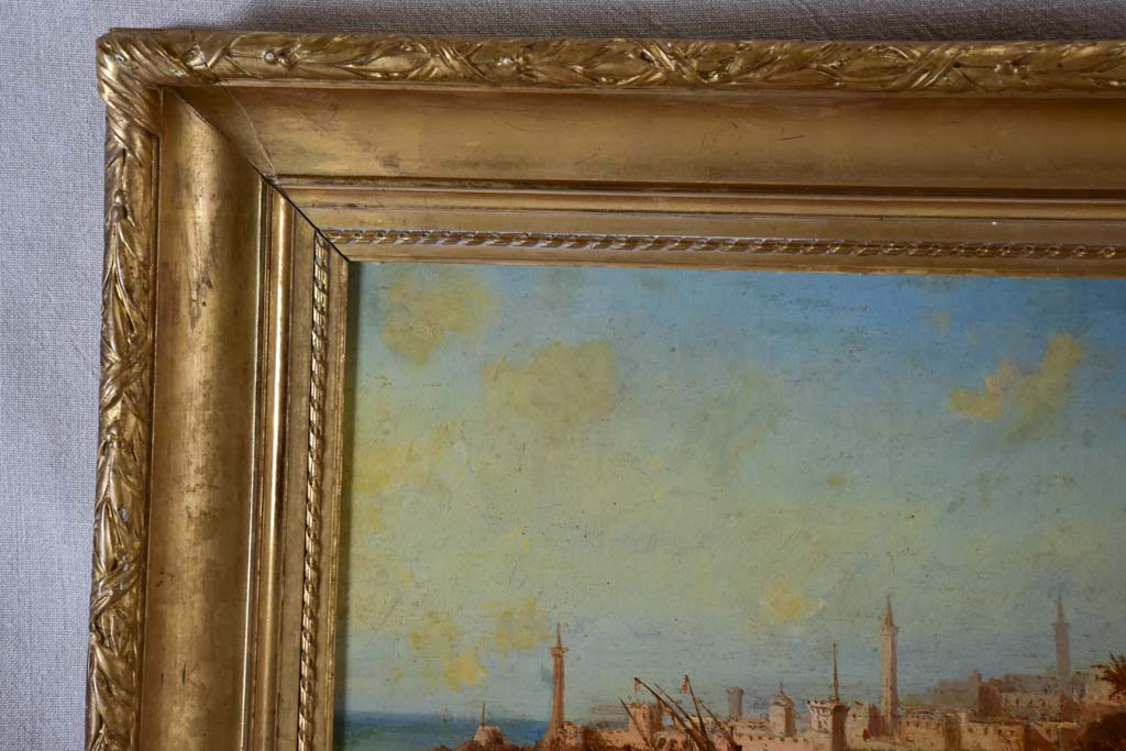 Orientalist painting by Michellon - oil on canvas 1871 - 19¼" x 28"