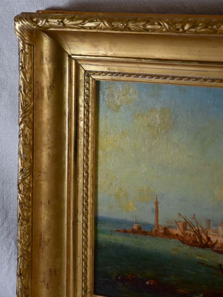 Orientalist painting by Michellon - oil on canvas 1871 - 19¼" x 28"