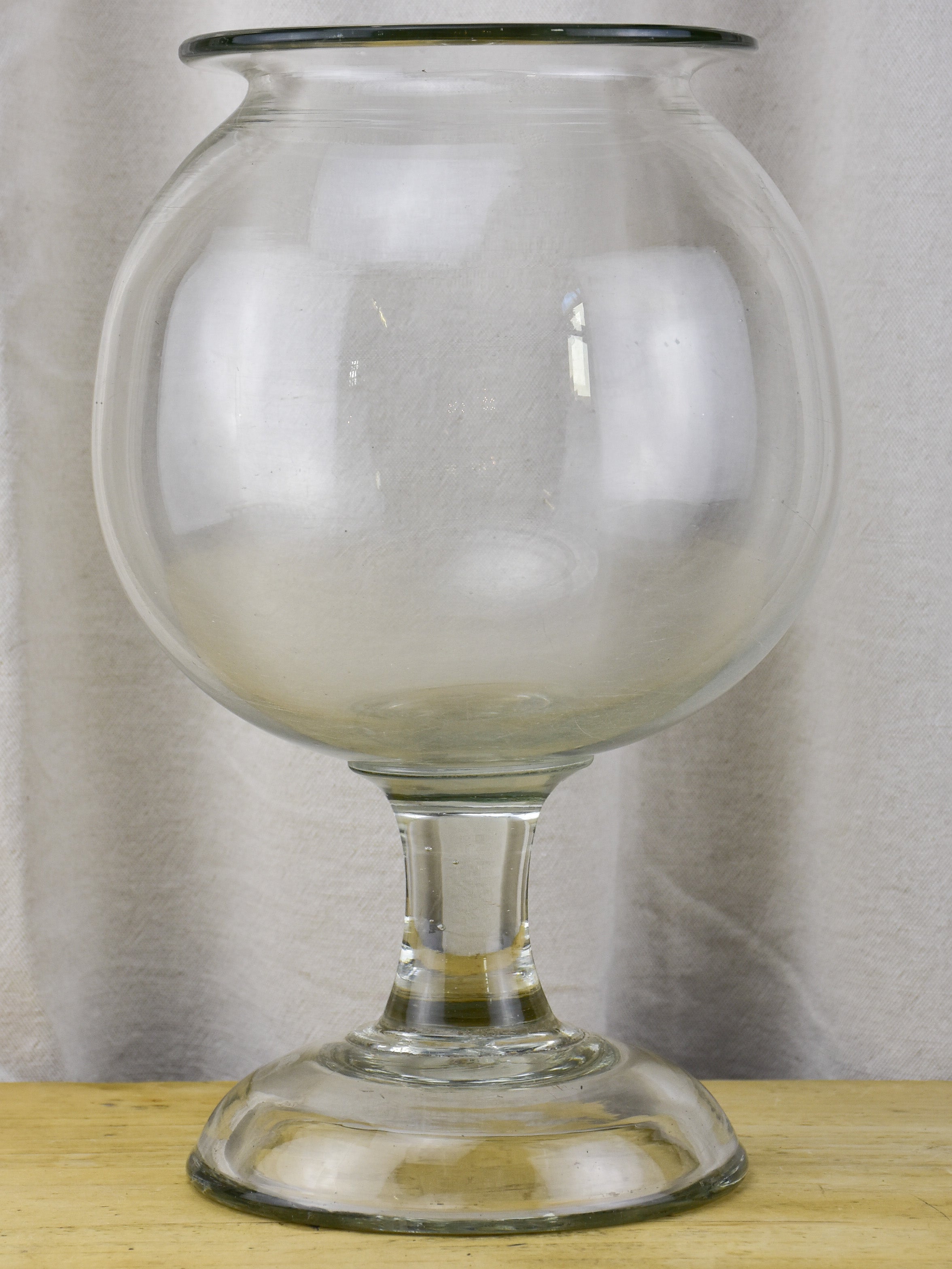 Very large French apothecary glass jar - 19th Century