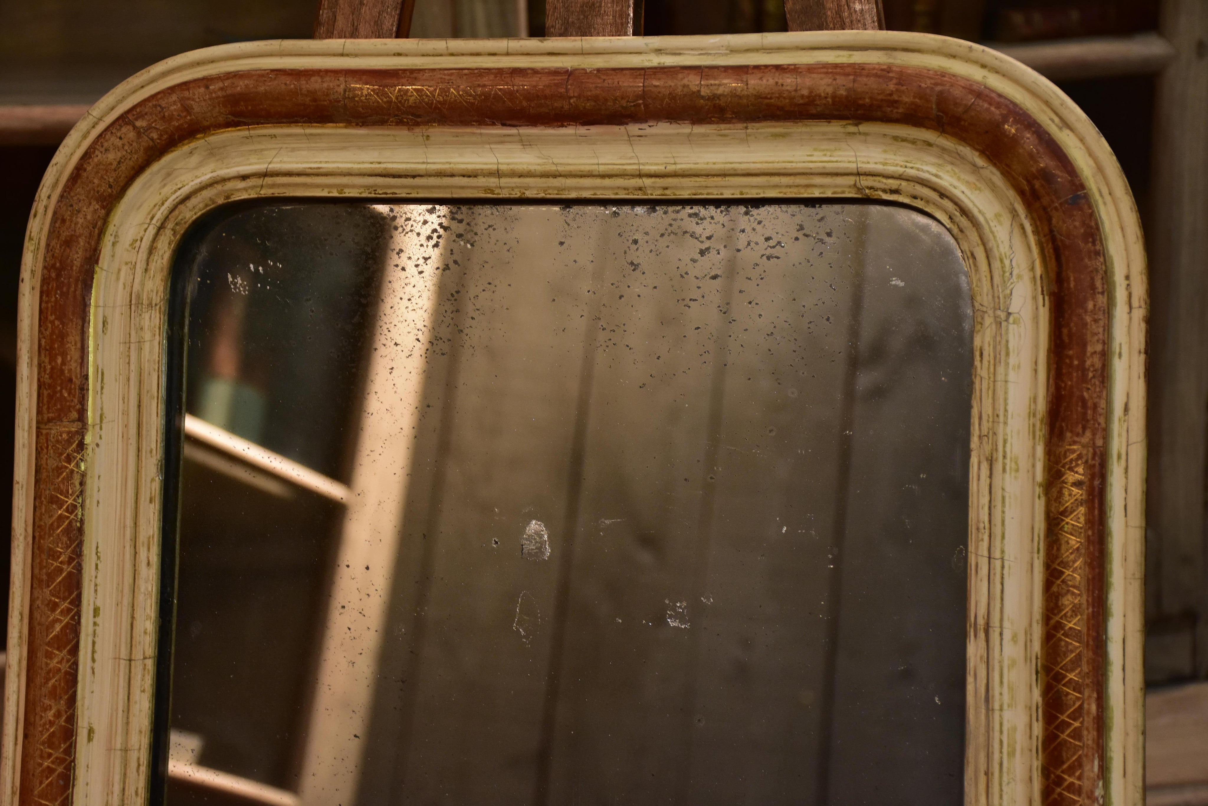 Rustic Louis Philippe mirror - petite