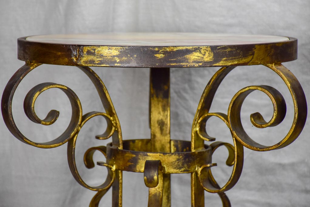 Pair of mid century marble Spanish side tables