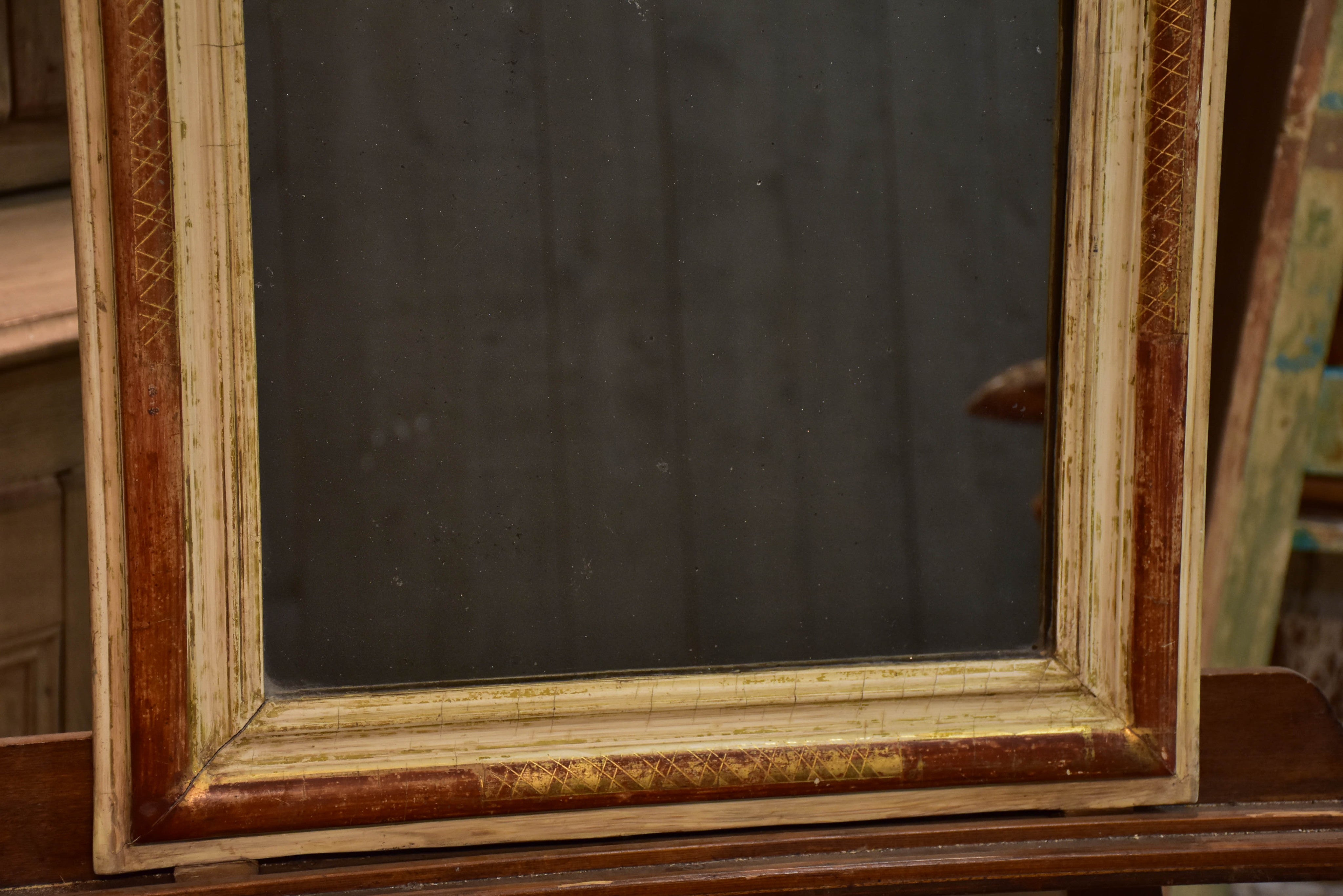 Rustic Louis Philippe mirror - petite