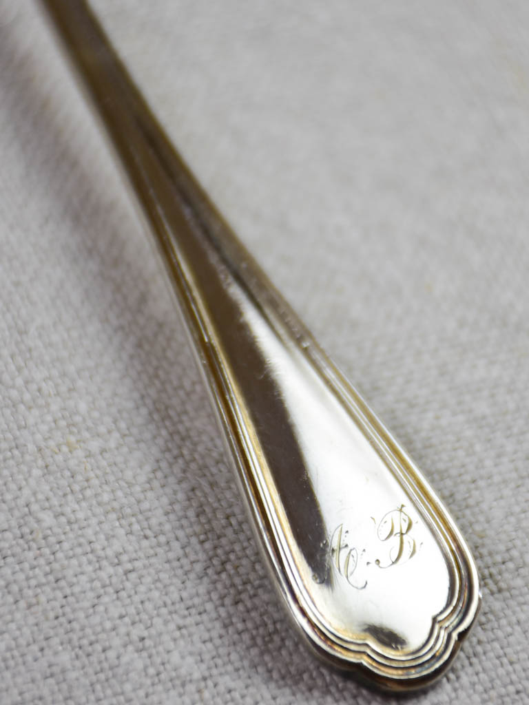 Mid-century French silver plate cutlery set - Christofle flatware
