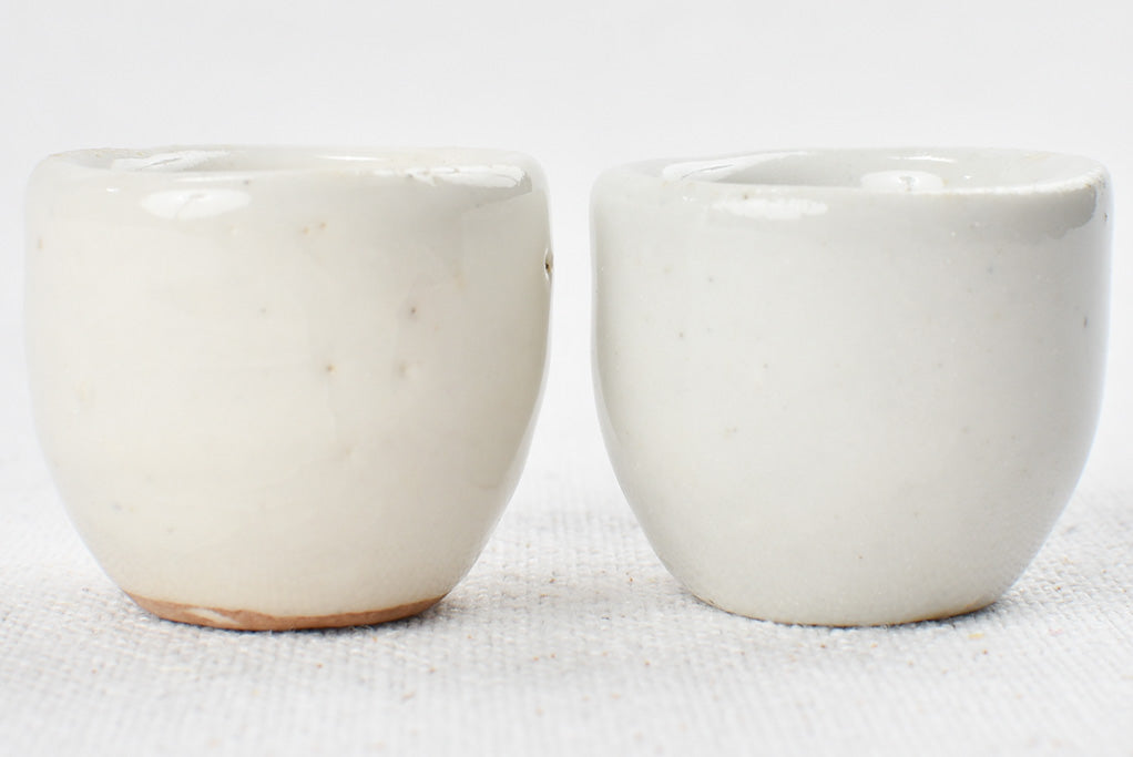 Collection of 20 vintage escargot pots 1½"