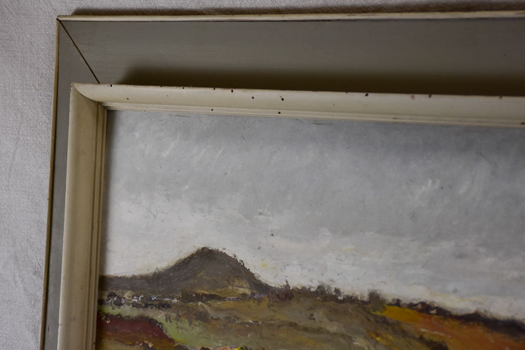 Village landscape by Architect Paul Dupré-Lafon (1900 - 1971) 1957 - oil on board 27¼" x 36¼"