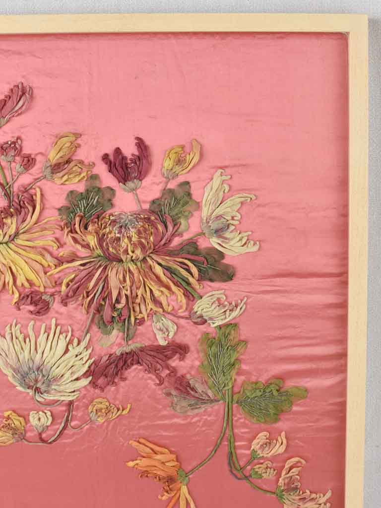 Gorgeous reframed silk tapestry from 1930s