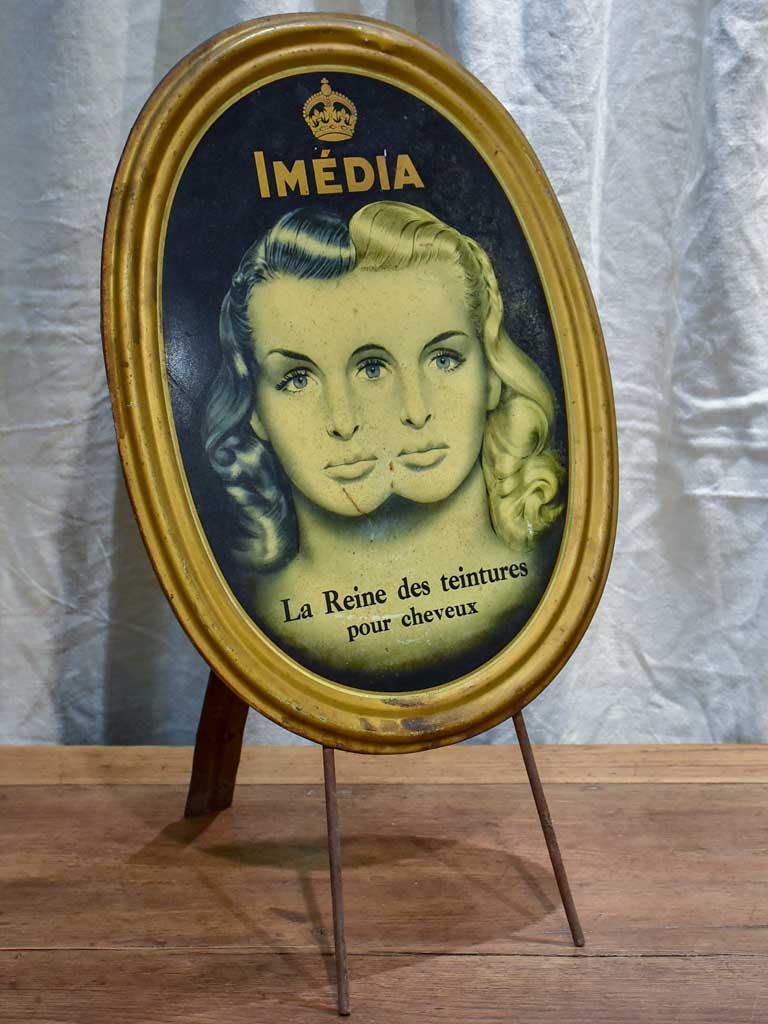 Mid century French sign - hair dye