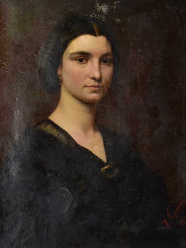 Napoleon III portrait of a lady 28" x 32¼"