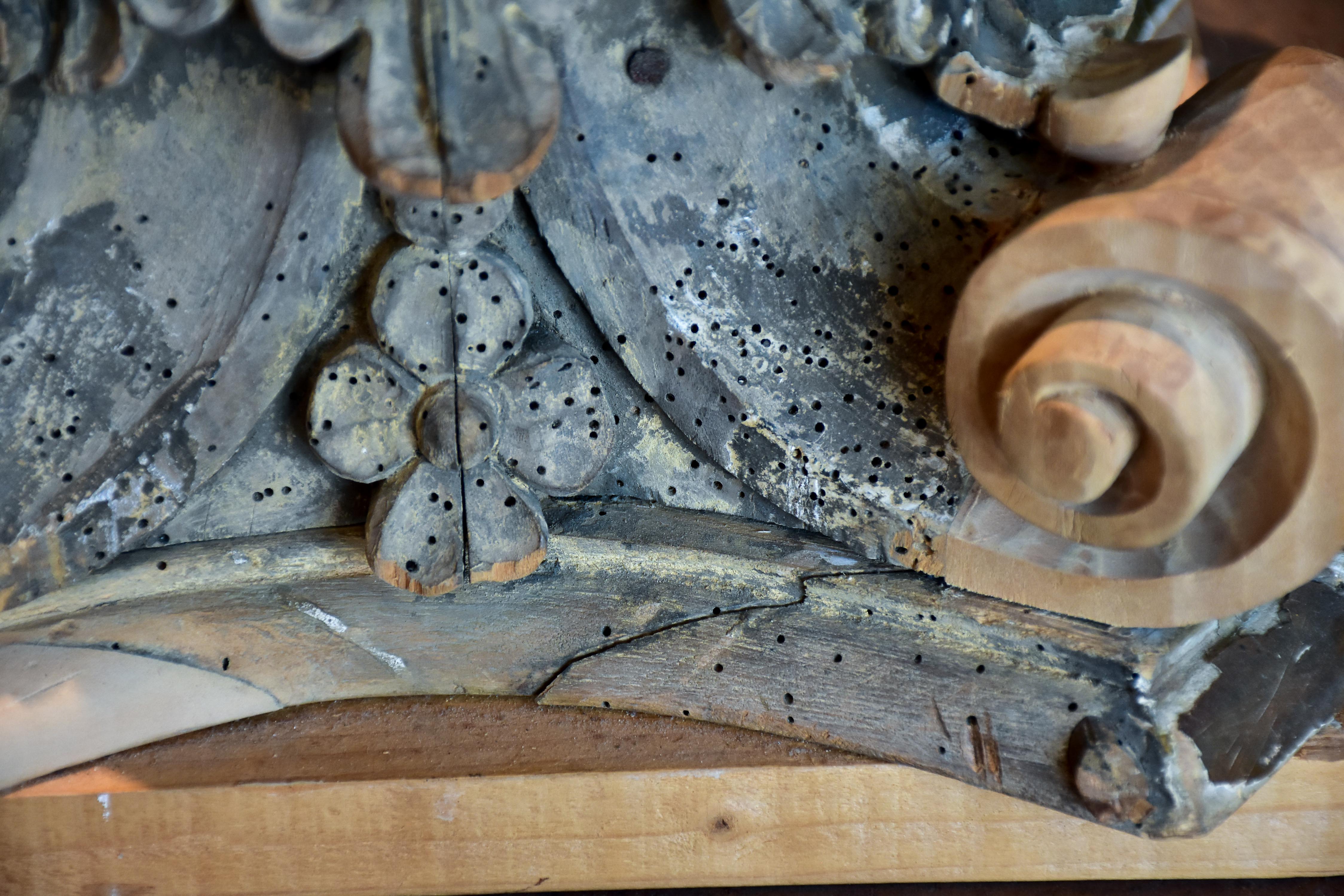 Antique carved corinthian capital