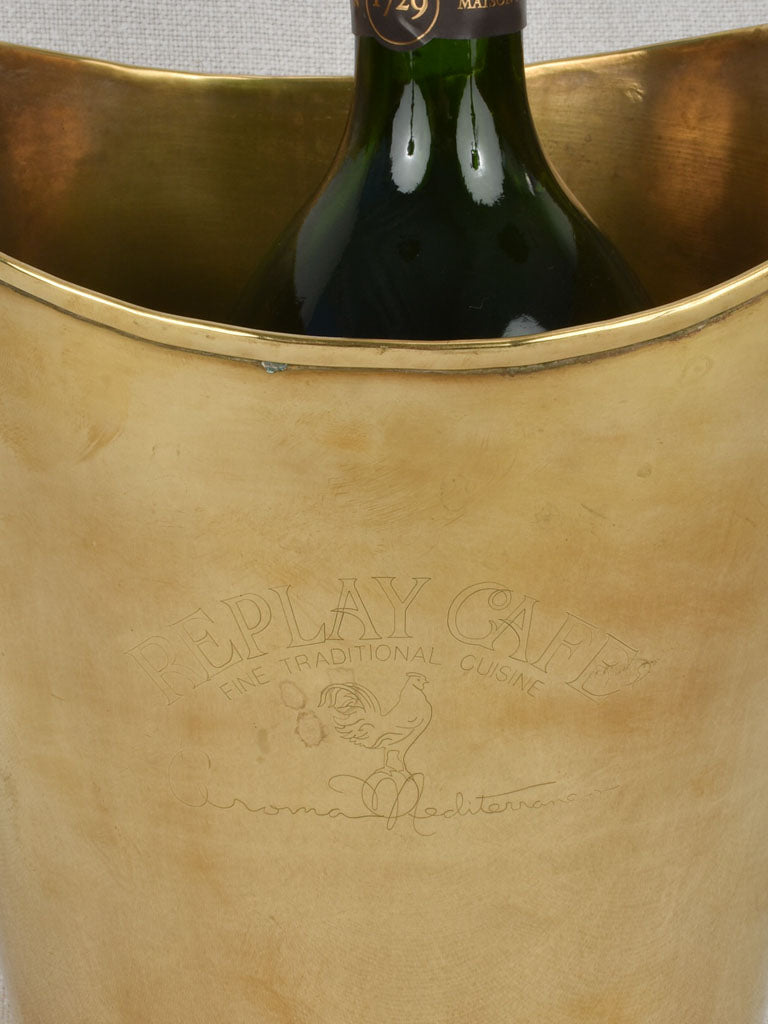 Mid century ice bucket - Replay Café with rooster
