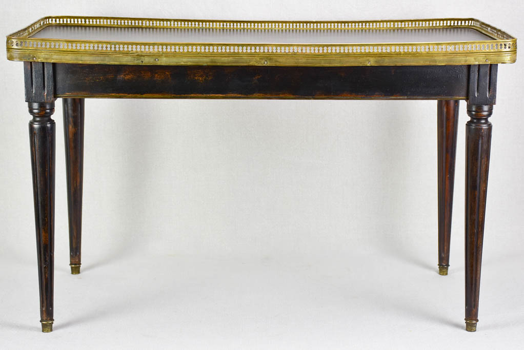 Louis XVI style coffee table with gallery edge 17¼" x 33½"